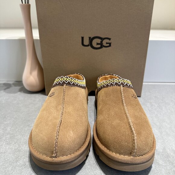 UGG Chestnut Suede Slip-On Loafers - Picture 5 of 7